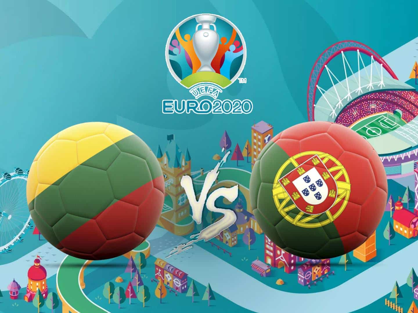 Футбол. Чемпионат Европы-2020. Отборочный турнир. Литва – Португалия