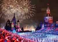 Спасская башня. Фестиваль военных оркестров на Красной площади. Прямая трансляция