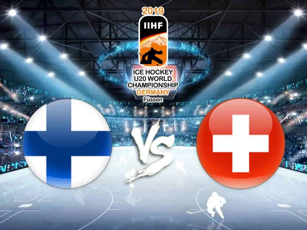 Хоккей. Чемпионат мира среди молодёжных команд. Финляндия — Швейцария. Трансляция из Чехии